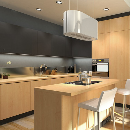 Cooker hood GLOBALO Argentelo 80.4 White