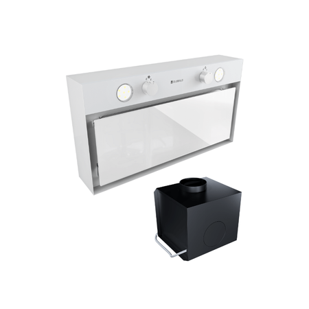 Cooker hood GLOBALO Fluxime 60.1 White + Turbine TW 2.1