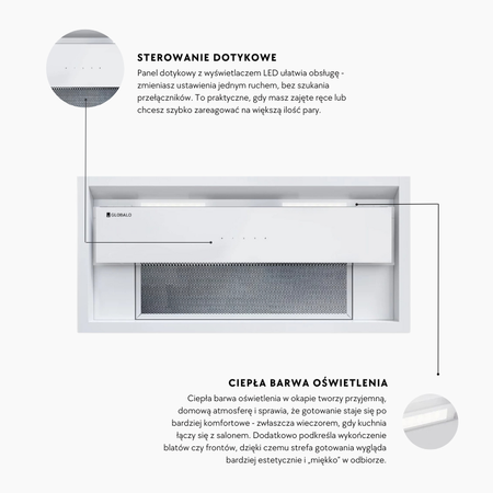 Okap kuchenny Feneris 60.1 White