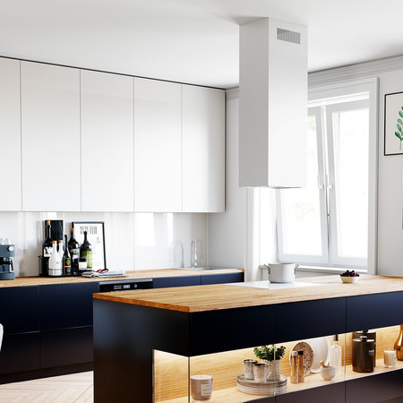 Okap kuchenny GLOBALO Toredo Isola 40.5 White