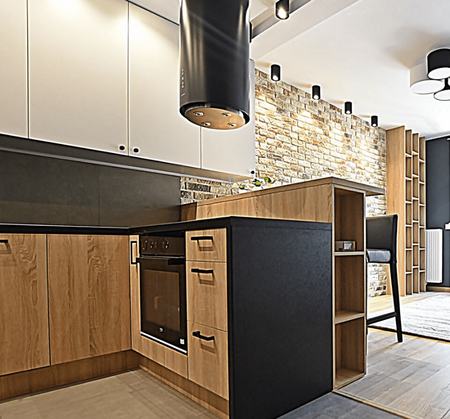 Cooker hood GLOBALO Cylindro Isola 39.4 Black