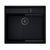 GLOBALO Granitspüle SILVANO 60.1 BLACK/BL Mat