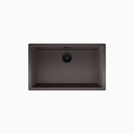 GLOBALO granite kitchen sink Aurilio 80.1 Dark Chocolate Clean Tech