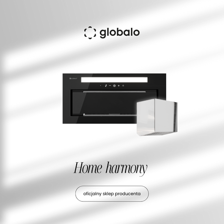 Cooker hood GLOBALO Silentio 60.2 Black + Turbine TZ1.1