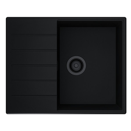 GLOBALO Granitspüle SILVANO 60.1 BLACK/BL Mat