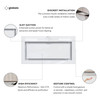 Okap kuchenny GLOBALO Lumotion 60.1 White