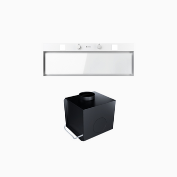 Cooker hood GLOBALO Spineiro 90.1 White + Turbine TW 1.2