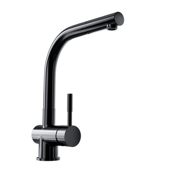 Kitchen faucet with pull-out spout GLOBALO Lobio Black 1.1