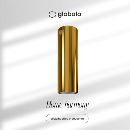 Cooker hood GLOBALO Cylindro Isola 39.7 Gold
