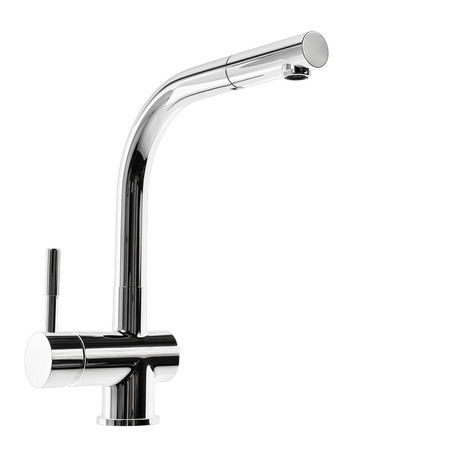 Kitchen faucet with pull-out spout GLOBALO Lobio Chrome 1.1