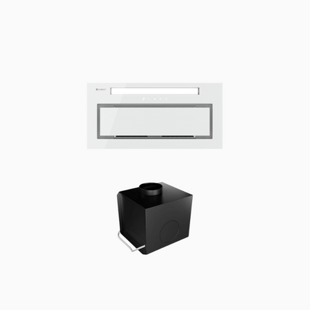 Dunstabzugshaube GLOBALO Saredo 60.1 White + Turbine TW 1.2
