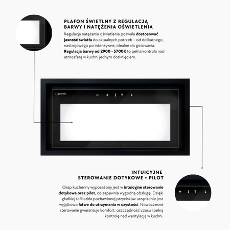 Cooker hood GLOBALO Salviro 60.1 Black