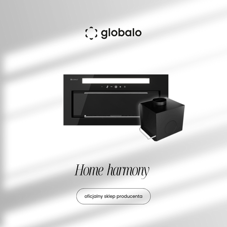 Cooker hood GLOBALO Silentio 60.2 Black + Turbine TW 1.2