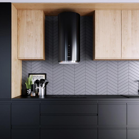 Cooker hood GLOBALO Heweno 39.1 Black