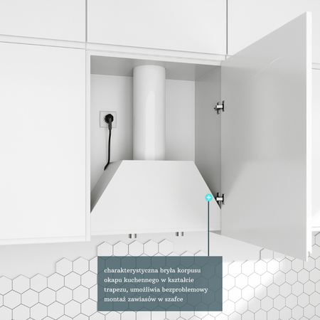 Cooker hood GLOBALO Floweri 60.2 White