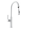 Kitchen faucet with pull-out spout GLOBALO Divio White 1.1