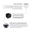Cooker hood GLOBALO Silentio 80.2 White + Turbine TW 3.1