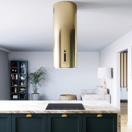 Dunstabzugshaube GLOBALO Heweno Isola 39.2 Light Gold