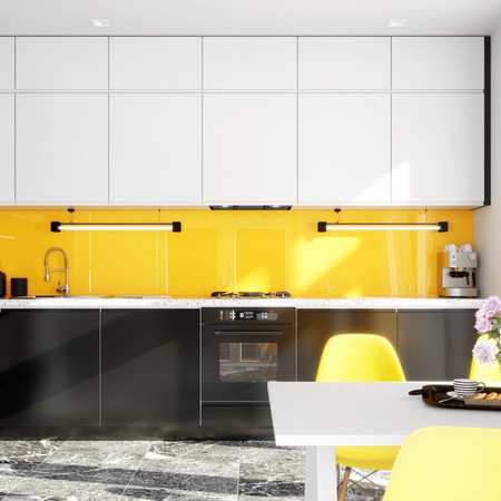 GLOBALO Floweri 60.1 Schwarz Dunstabzugshaube