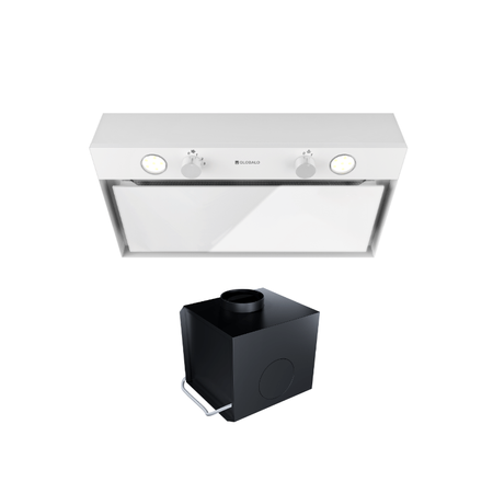Cooker hood GLOBALO Fluxime 60.1 White + Turbine TW 2.1