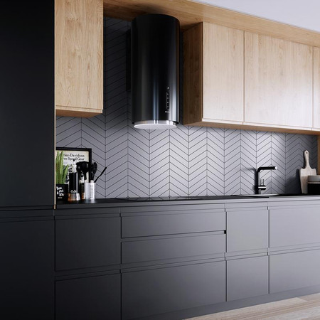 Cooker hood GLOBALO Heweno 39.1 Black