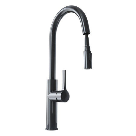 Küchenarmatur mit ausziehbarem Auslauf GLOBALO Divio Anthracite 1.1