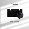 Cooker hood GLOBALO Fluxime 60.1 Black + Turbina TW 2.1