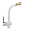 Set GLOBALO Lobio White/Light Gold Ring 1.1 Armatur + Intio White 1.1 Spender