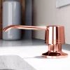 Zestaw bateria kuchenna z wyciąganą wylewką GLOBALO Lobio Copper 1.1 + Dozownik płynu Intio Copper 1.1