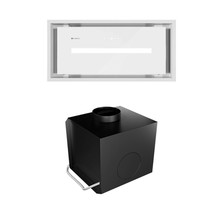 Dunstabzugshaube GLOBALO Saredo 60.1 White + Turbine TW 2.1