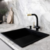 Set GLOBALO Lobio Black/Light Gold Ring 1.1 Faucet + Intio Black 1.1 Dispenser