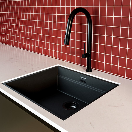 Spülbecken GLOBALO Miralio 80.1 Schwarz/BL Matt