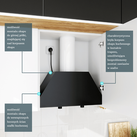 Cooker hood GLOBALO Spedtero 60.1 Black