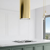 Dunstabzugshaube GLOBALO Cylindro Isola 39.7 Light Gold Mat