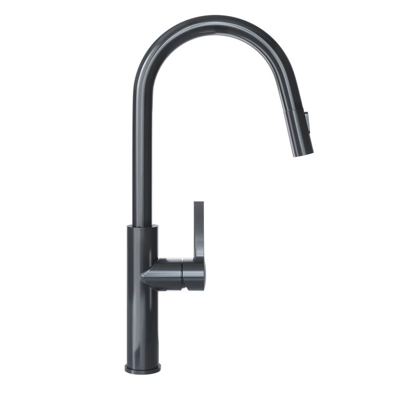 Küchenarmatur mit ausziehbarem Auslauf GLOBALO Divio Anthracite 1.1