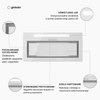 Cooker hood GLOBALO Senturo 60.3 White