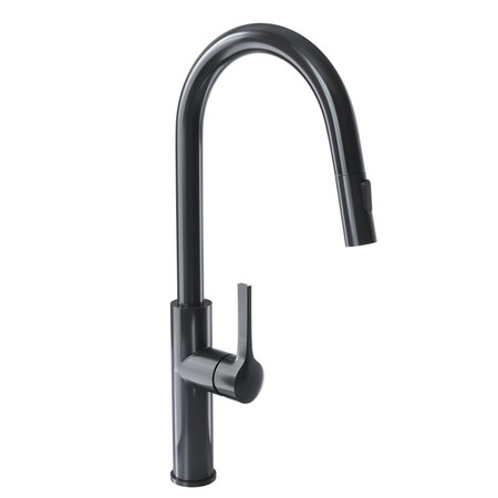 Kitchen faucet with pull-out spout GLOBALO Divio Anthracite 1.1