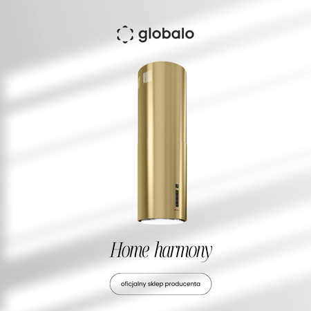 Okap kuchenny GLOBALO Heweno Isola 39.2 Light Gold Mat