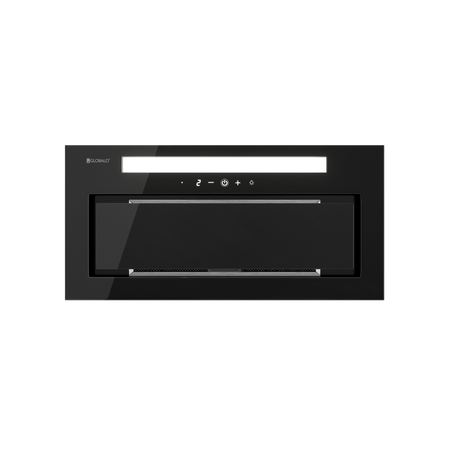 Dunstabzugshaube GLOBALO Saredo 60.1 Schwarz + Turbine TW 1.2