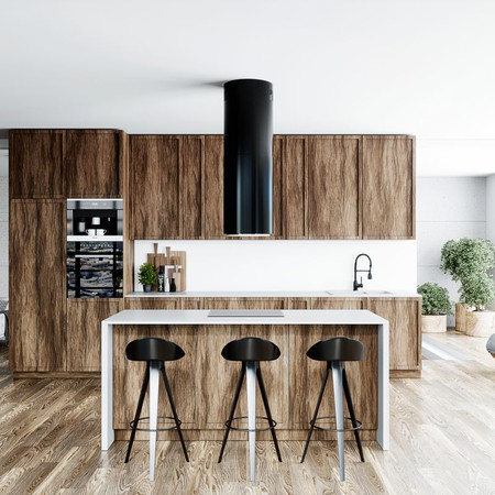Cooker hood GLOBALO Heweno Isola 39.1 Black