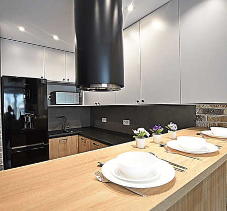 Cooker hood GLOBALO Cylindro Isola 39.4 Black