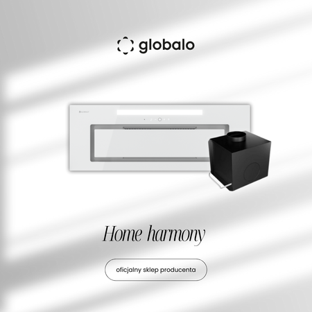 Cooker hood GLOBALO Silentio 80.2 White + Turbine TW 1.2