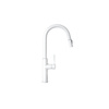 Kitchen faucet with pull-out spout GLOBALO Divio White 1.1