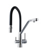 Kitchen faucet with water filter Olintio Black/Inox 1.1