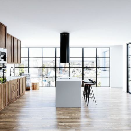 Cooker hood GLOBALO Heweno Isola 39.1 Black