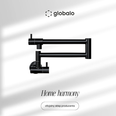 Küchenarmatur Pot Filler GLOBALO Oxario Black 1.1