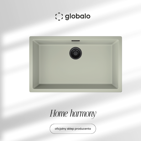 GLOBALO granite kitchen sink Aurilio 80.1 Sage Clean Tech