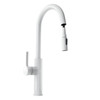 Kitchen faucet with pull-out spout GLOBALO Divio White 1.1