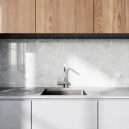 Kitchen faucet with pull-out spout GLOBALO Lobio Chrome 1.1