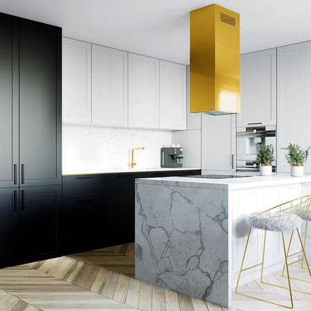 Cooker hood GLOBALO Toredo Isola 40.5 Gold